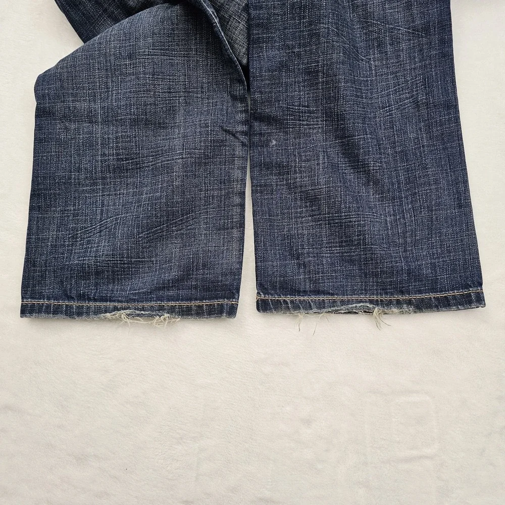 Express Mens 33W 30L Jeans Blake Loose Boot Blue Denim‎ Y2K Streetwear Grunge